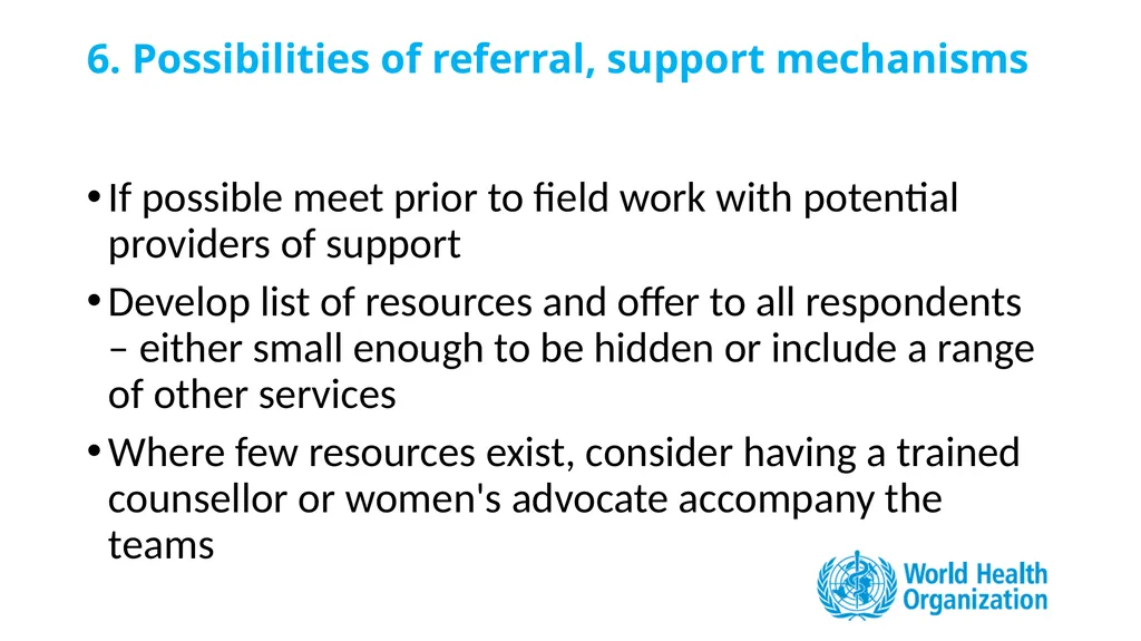 "Putting Women First" Ethical and Safety - slide 18 of 29
