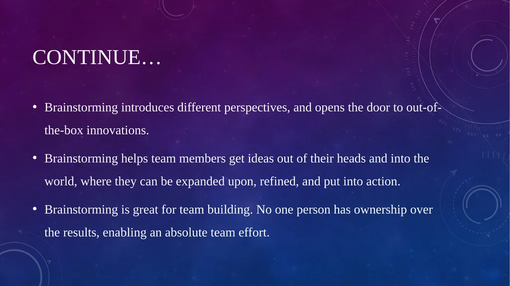 Permissive Style of Teaching: Brainstorming Method - slide 8 of 13