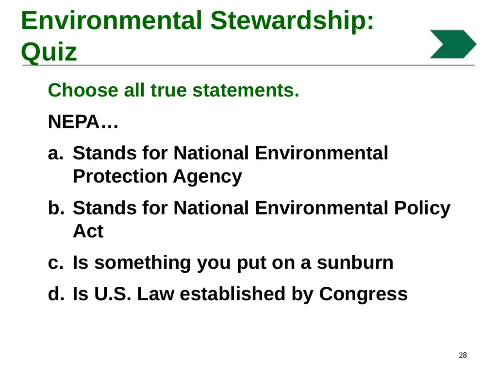 Environmental Stewardship and Water Pollution - slide 28 of 74