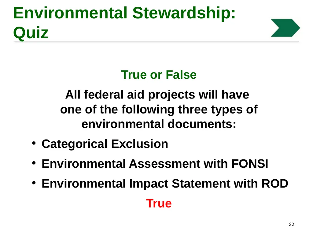 Environmental Stewardship and Water Pollution - slide 32 of 74