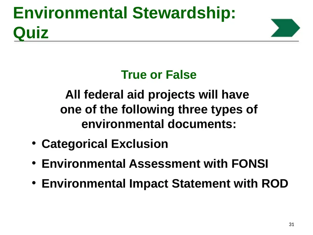 Environmental Stewardship and Water Pollution - slide 31 of 74