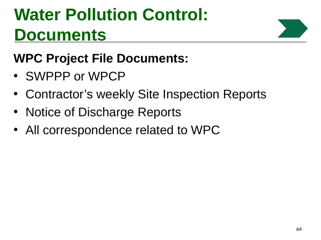 Environmental Stewardship and Water Pollution - slide 64 of 74