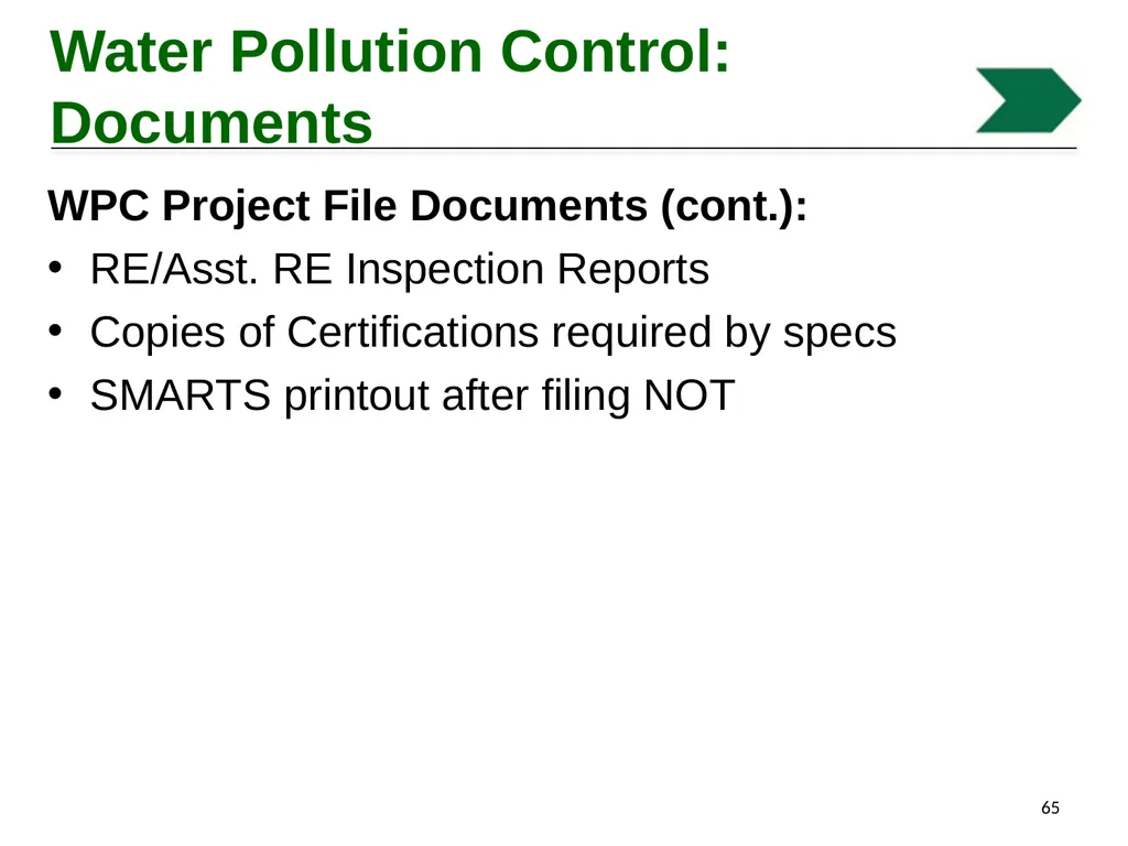 Environmental Stewardship and Water Pollution - slide 65 of 74