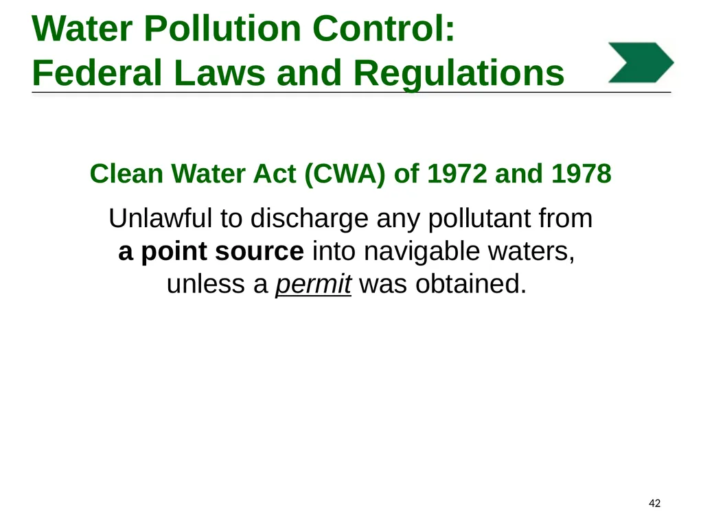 Environmental Stewardship and Water Pollution - slide 42 of 74