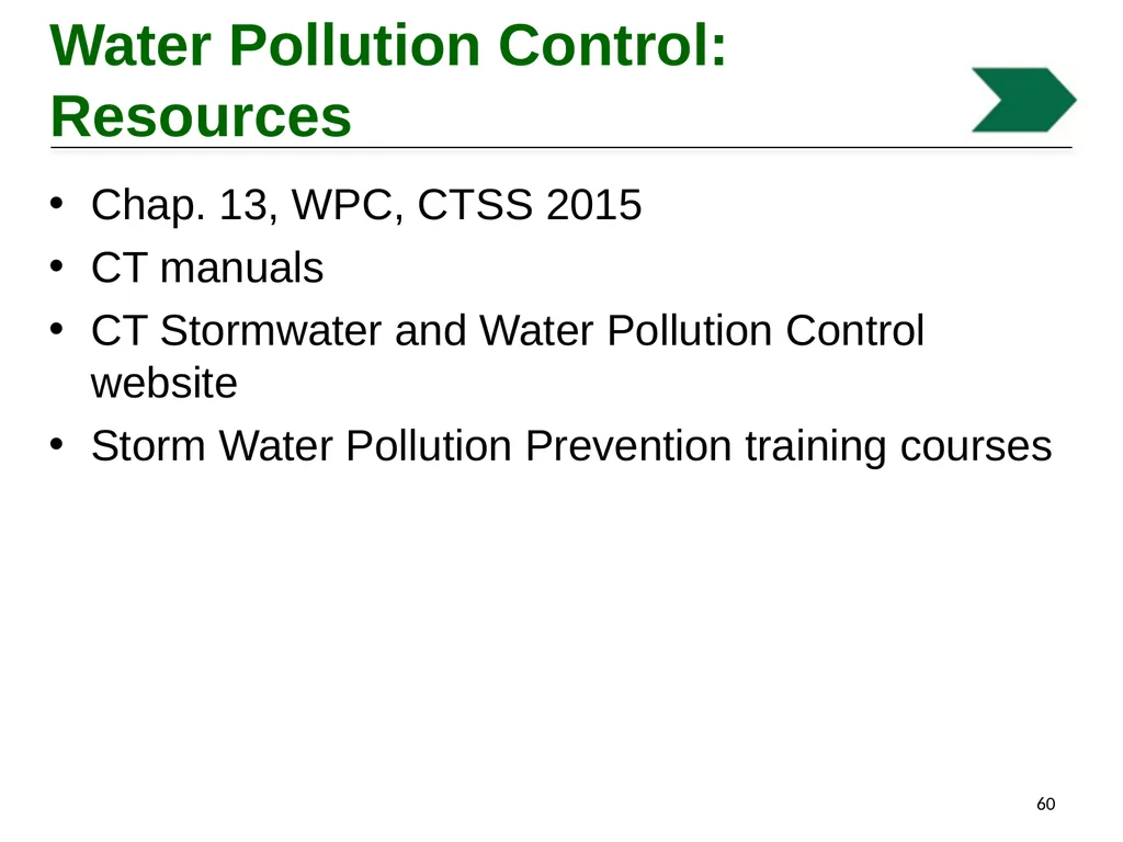Environmental Stewardship and Water Pollution - slide 60 of 74