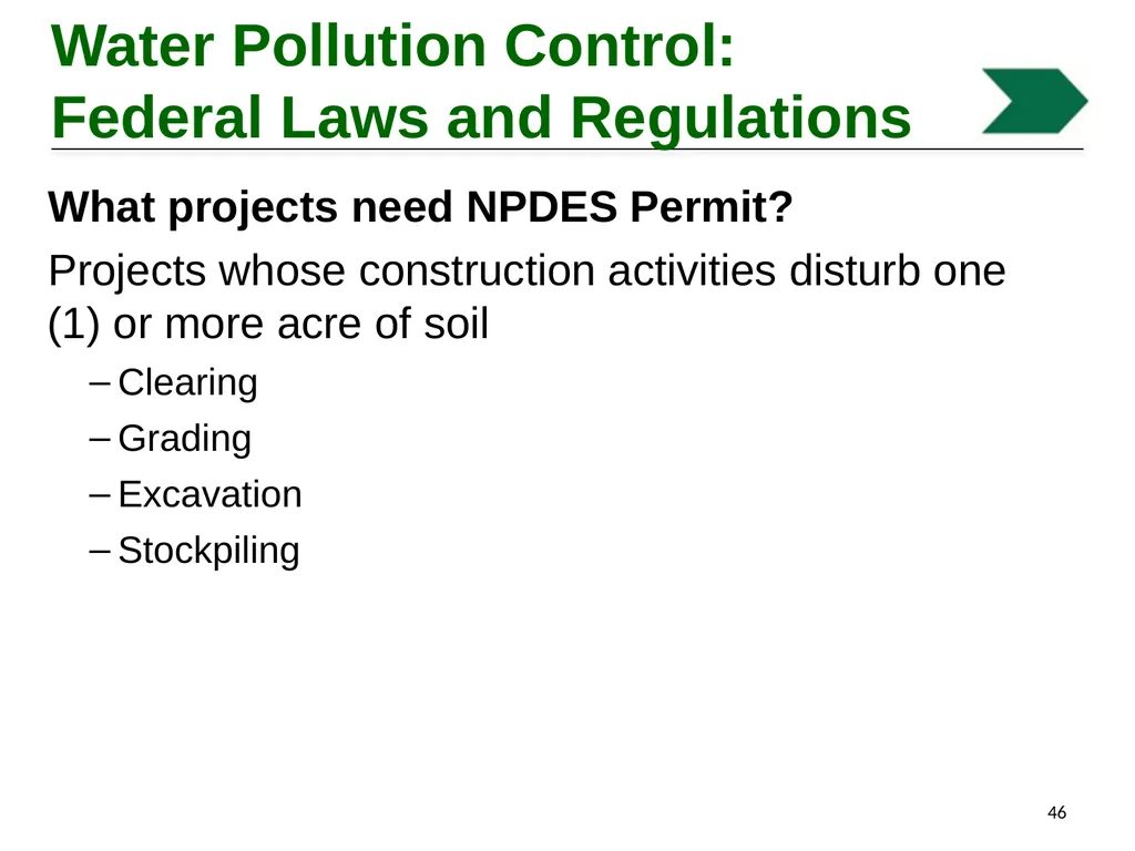 Environmental Stewardship and Water Pollution - slide 46 of 74