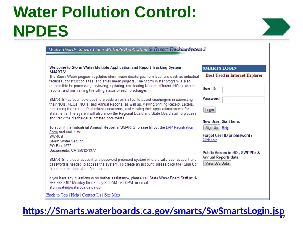 Environmental Stewardship and Water Pollution - slide 49 of 74