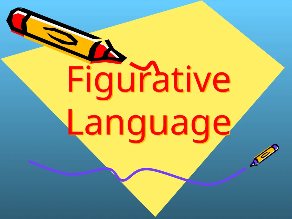 Figurative Language Literal vs. Figurative - slide 1 of 19
