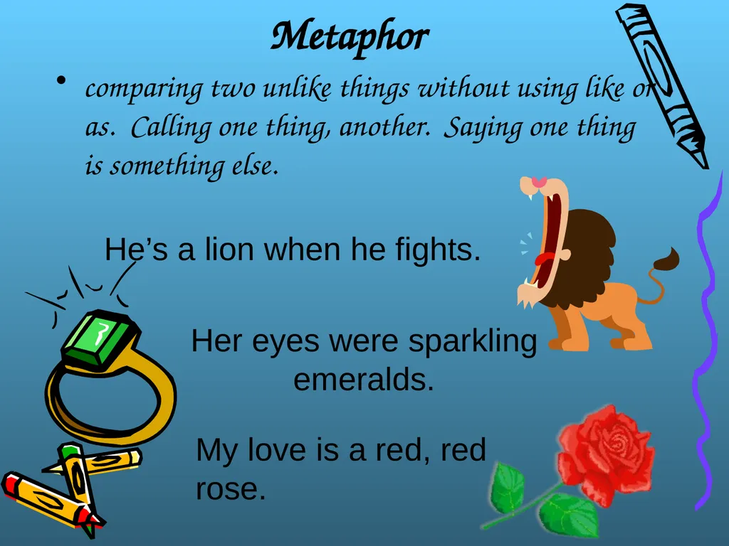 Figurative Language Literal vs. Figurative - slide 11 of 19