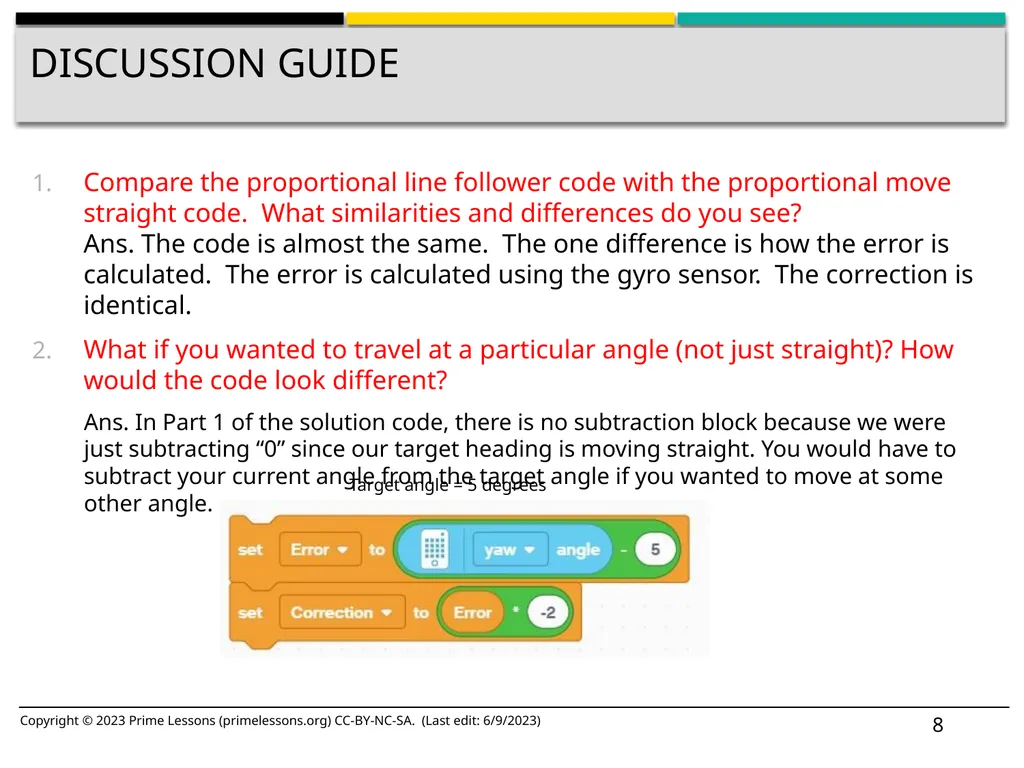 GYRO MOVE STRAIGHT BY SANJAY AND ARVIND SESHAN - slide 8 of 9