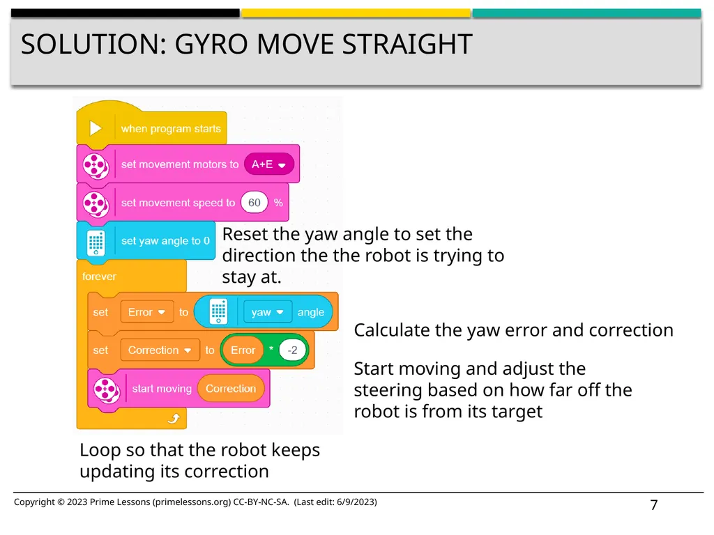 GYRO MOVE STRAIGHT BY SANJAY AND ARVIND SESHAN - slide 7 of 9