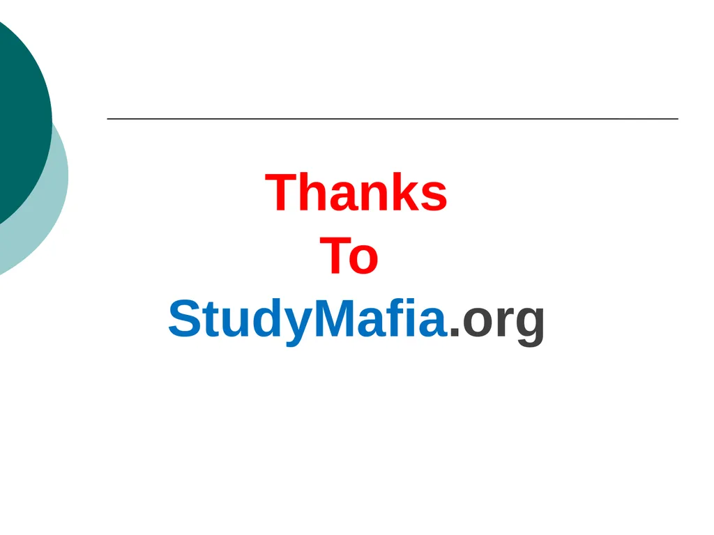 StudyMafia.Org Submitted To: Submitted By: - slide 24 of 24