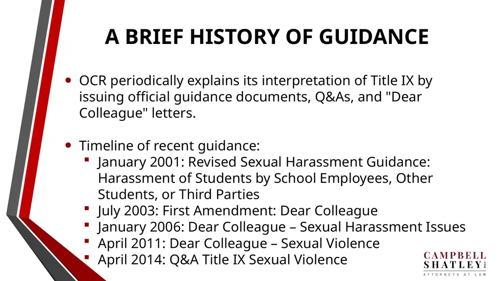 CAMPBELL SHATLEY TITLE IX TRAINING Rules for the - slide 9 of 50