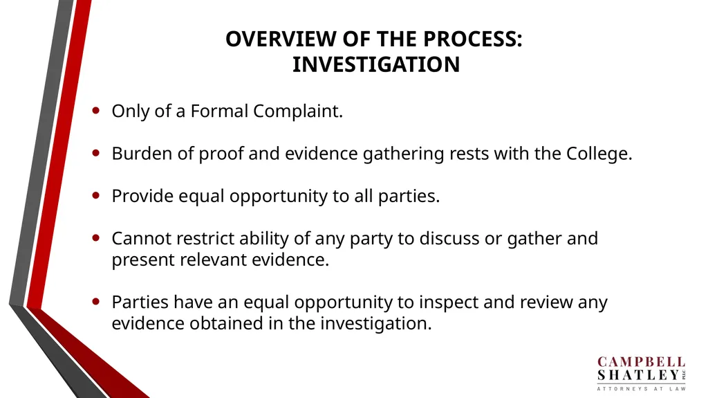 CAMPBELL SHATLEY TITLE IX TRAINING Rules for the - slide 27 of 50