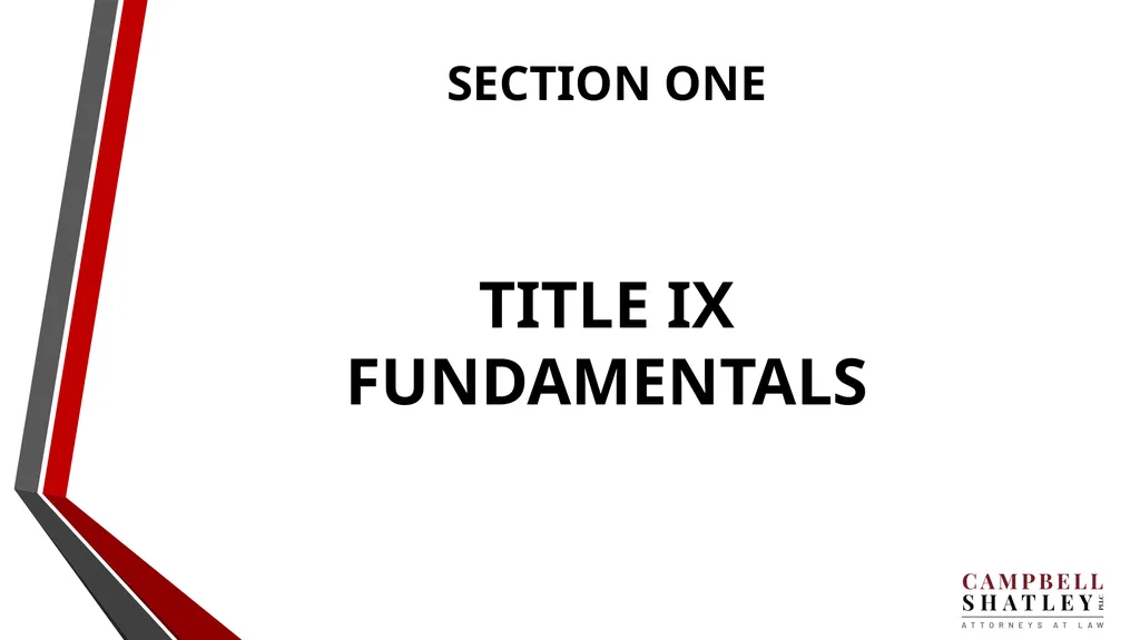 CAMPBELL SHATLEY TITLE IX TRAINING Rules for the - slide 5 of 50