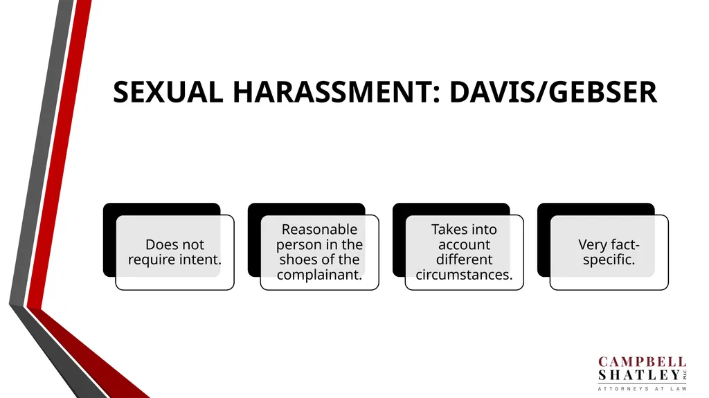 CAMPBELL SHATLEY TITLE IX TRAINING Rules for the - slide 19 of 50