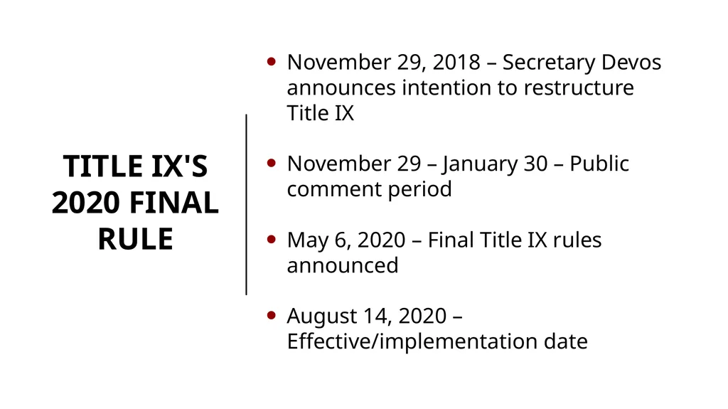 CAMPBELL SHATLEY TITLE IX TRAINING Rules for the - slide 11 of 50
