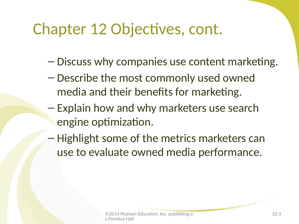 E-Marketing Communication: Owned Media - slide 3 of 29
