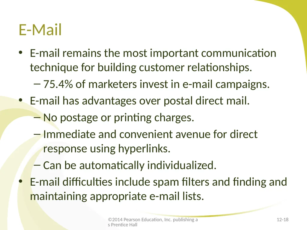 E-Marketing Communication: Owned Media - slide 18 of 29