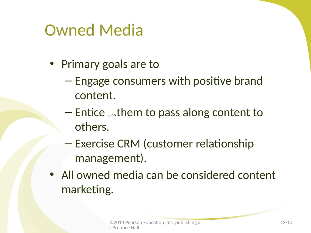 E-Marketing Communication: Owned Media - slide 10 of 29