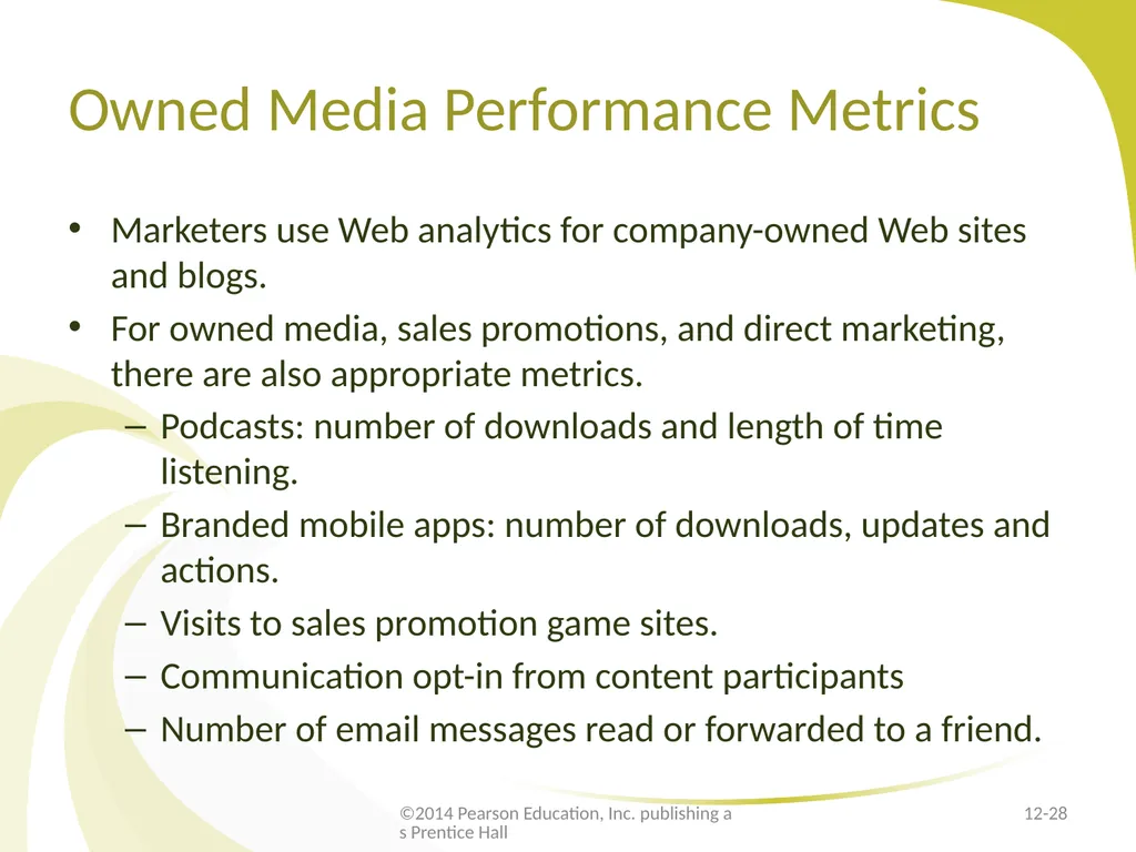 E-Marketing Communication: Owned Media - slide 28 of 29