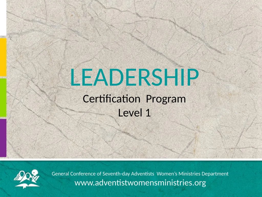 LEADERSHIP Certification Program Level 1 General - slide 1 of 25