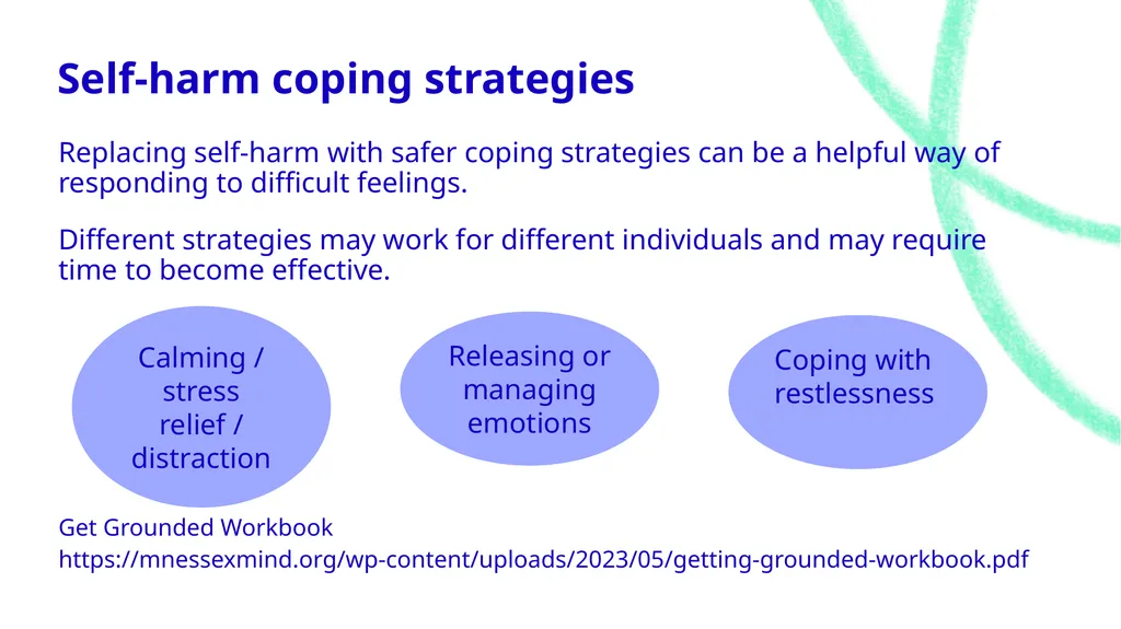 Let’s talk about…. Self-harm Toolkit Expectations - slide 25 of 42