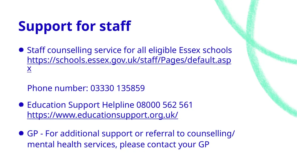 Let’s talk about…. Self-harm Toolkit Expectations - slide 34 of 42