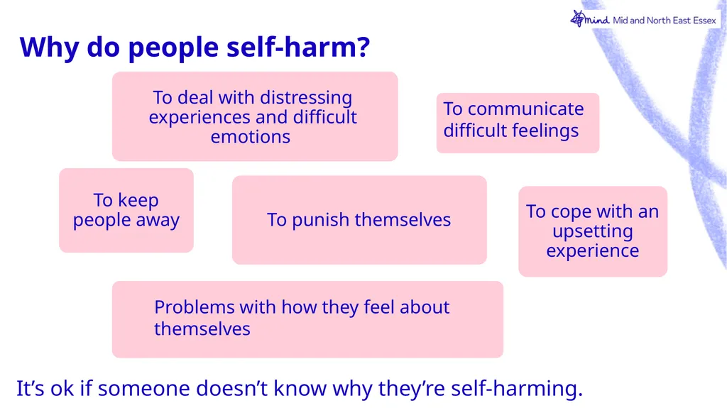 Let’s talk about…. Self-harm Toolkit Expectations - slide 13 of 42