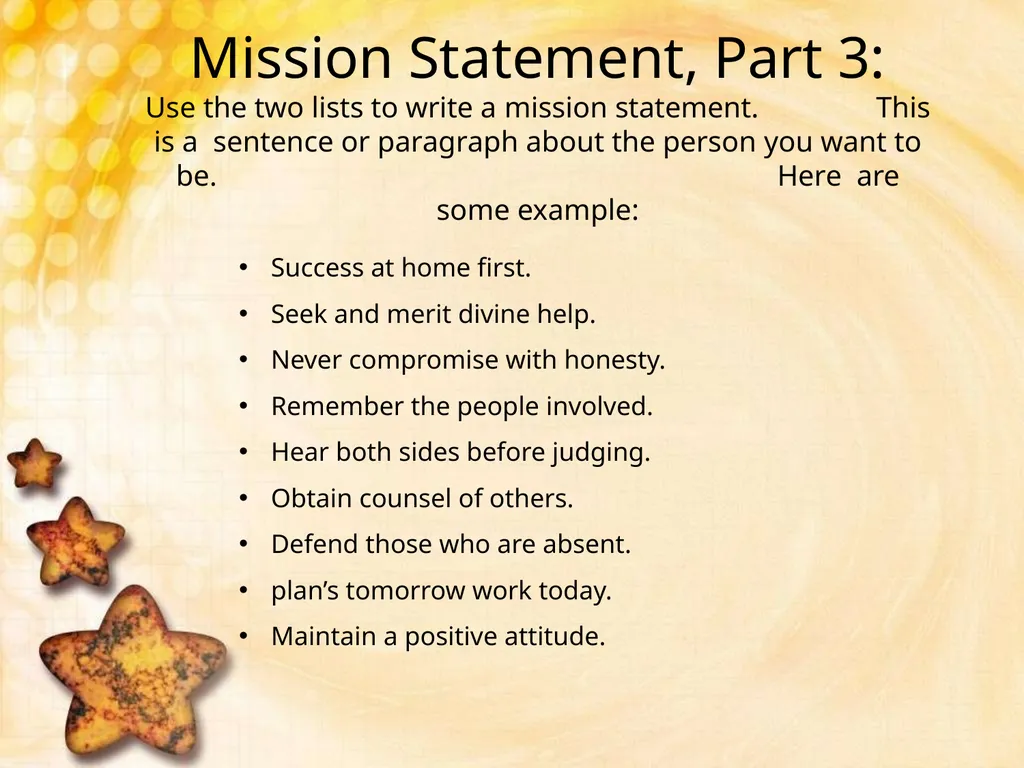 Habit #2 Begin with the End in Mind Based on - slide 10 of 16