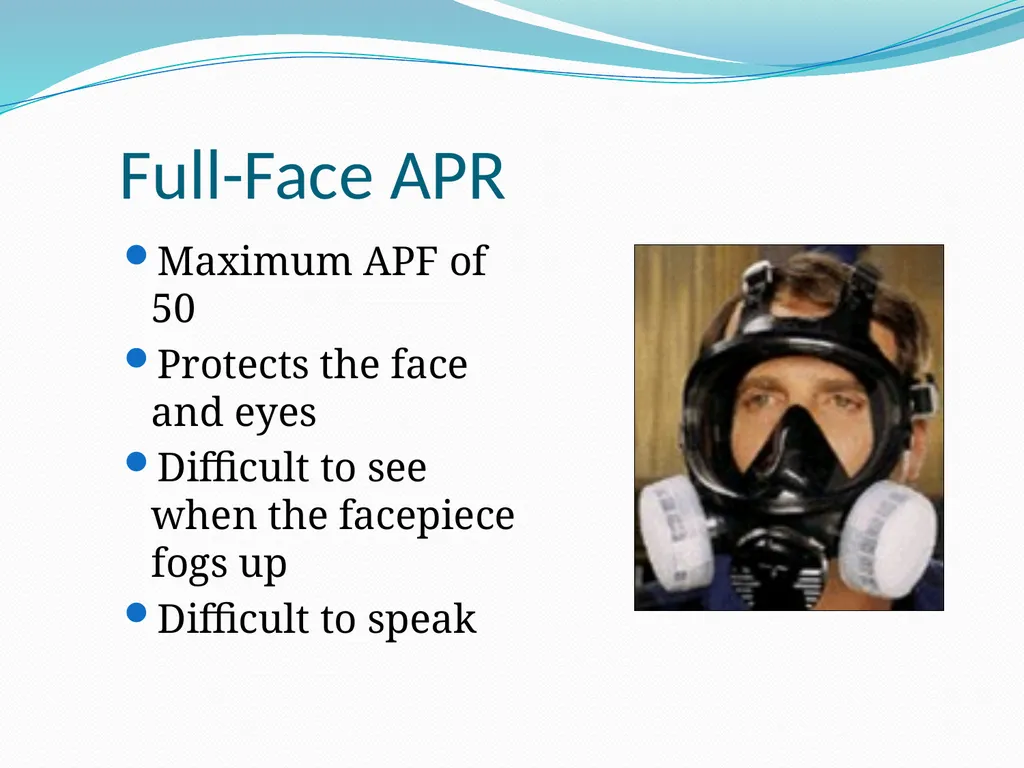 Respiratory Protection Session Objectives You will - slide 13 of 36