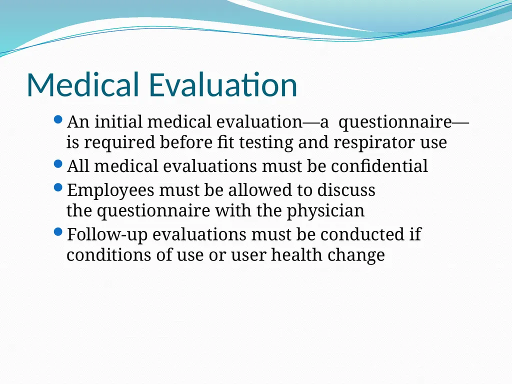 Respiratory Protection Session Objectives You will - slide 23 of 36