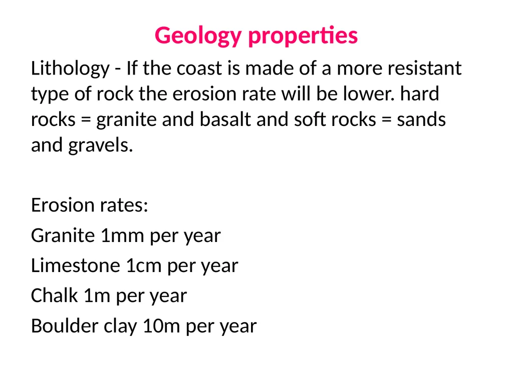 Coastal Erosion Learning objectives To be able to - slide 20 of 27