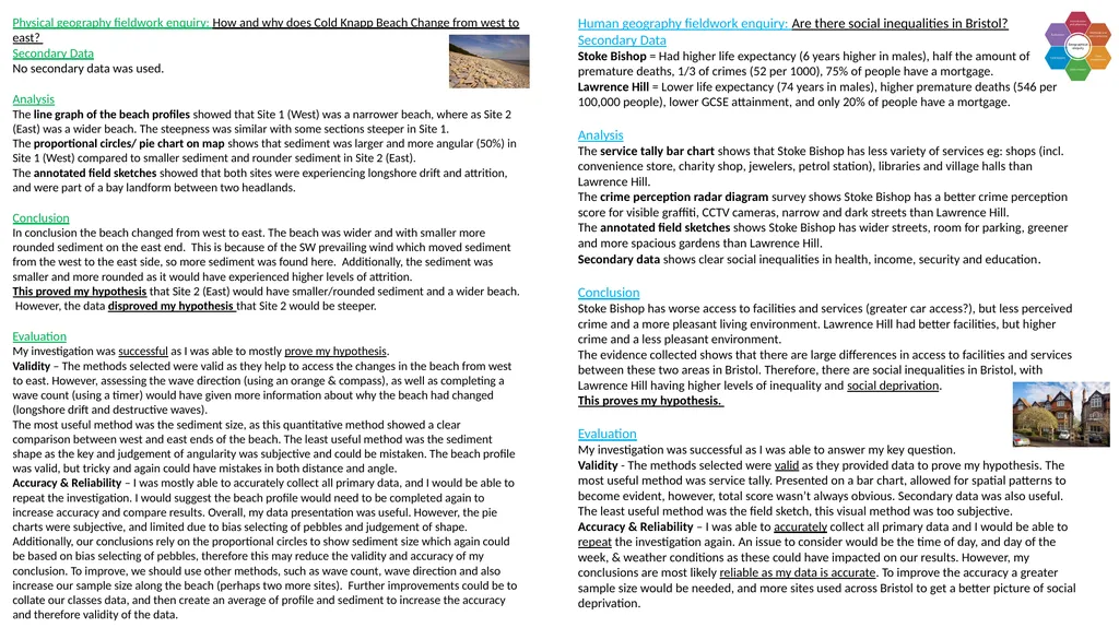 Physical geography fieldwork enquiry: How and why - slide 4 of 4