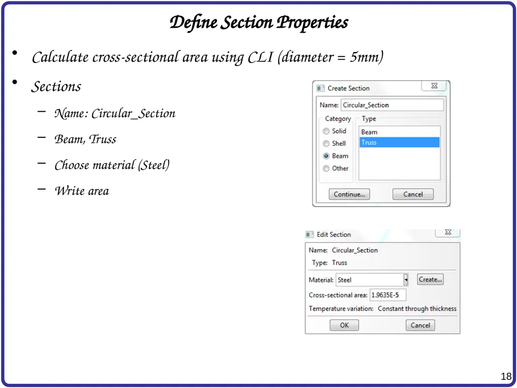 Finite Element Analysis Using Abaqus Instructor: - slide 18 of 33