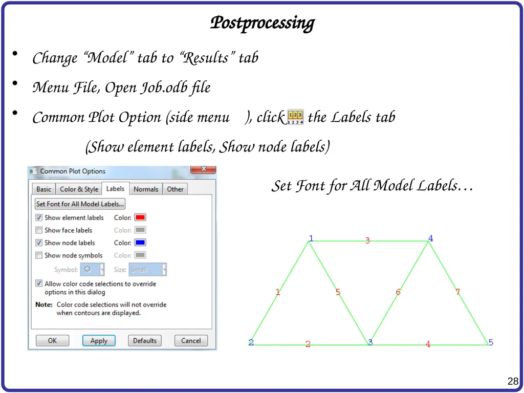 Finite Element Analysis Using Abaqus Instructor: - slide 28 of 33