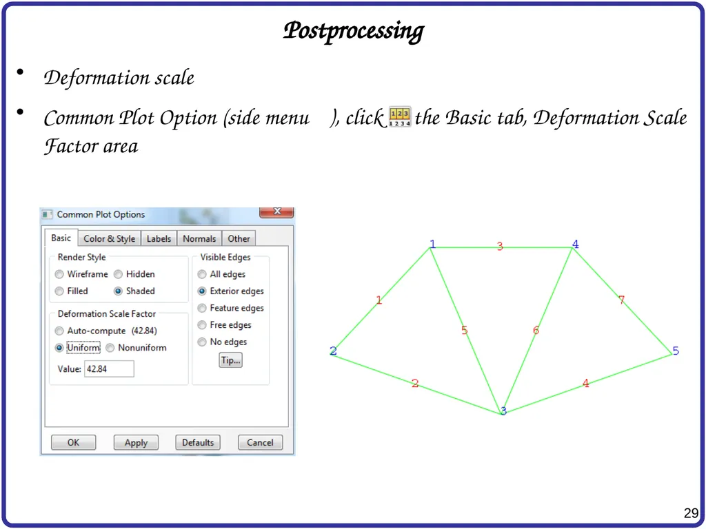 Finite Element Analysis Using Abaqus Instructor: - slide 29 of 33