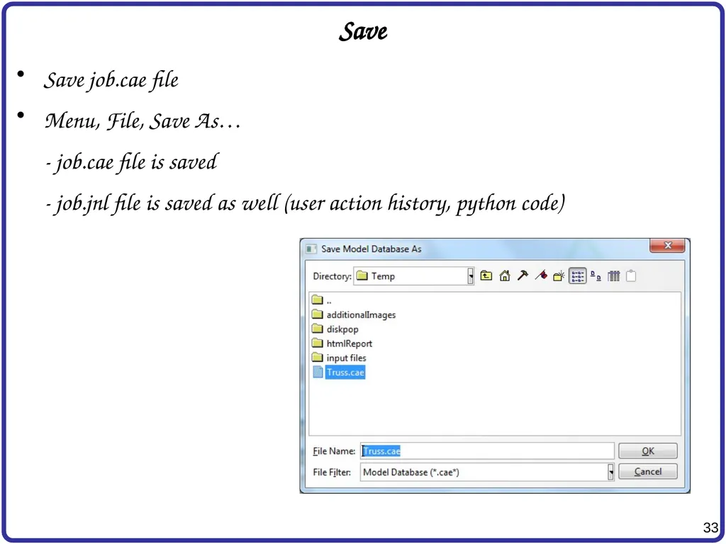 Finite Element Analysis Using Abaqus Instructor: - slide 33 of 33