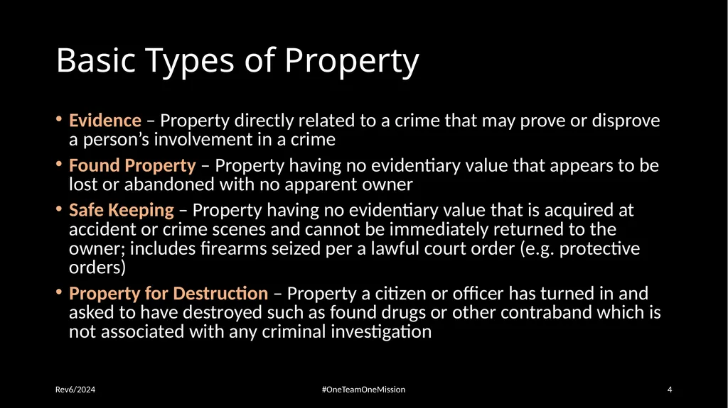 Physical Evidence: Packaging & Submitting to the - slide 4 of 59