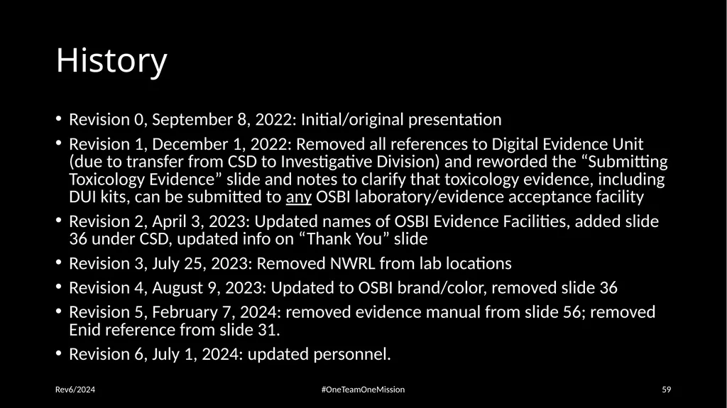 Physical Evidence: Packaging & Submitting to the - slide 59 of 59