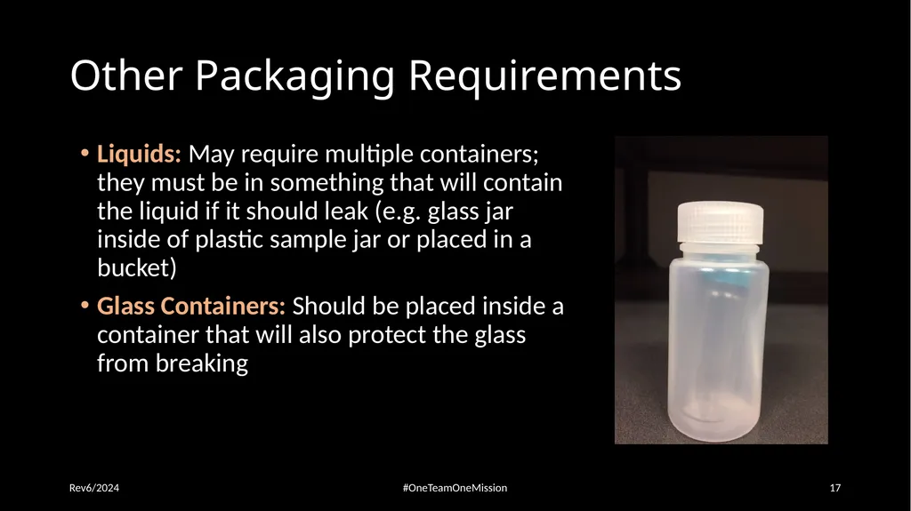 Physical Evidence: Packaging & Submitting to the - slide 17 of 59