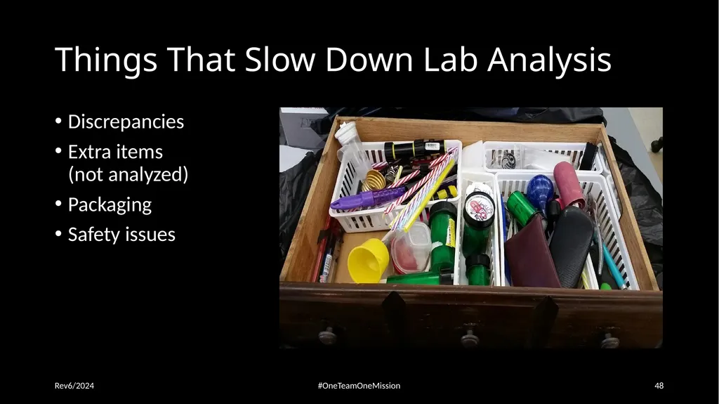 Physical Evidence: Packaging & Submitting to the - slide 48 of 59