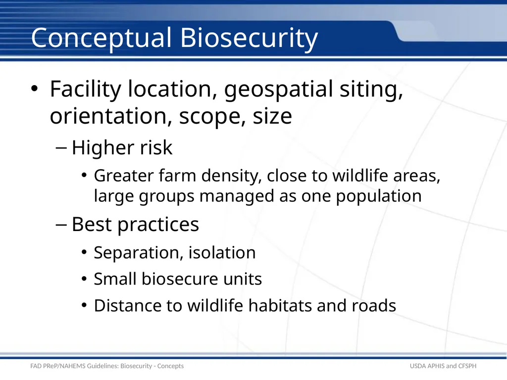 Biosecurity General Biosecurity Concepts Adapted - slide 17 of 28