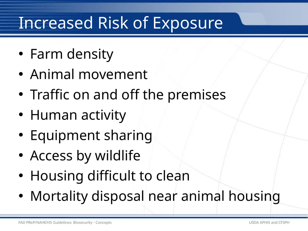 Biosecurity General Biosecurity Concepts Adapted - slide 15 of 28