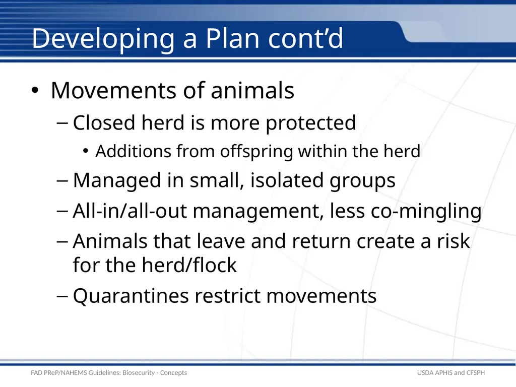 Biosecurity General Biosecurity Concepts Adapted - slide 12 of 28