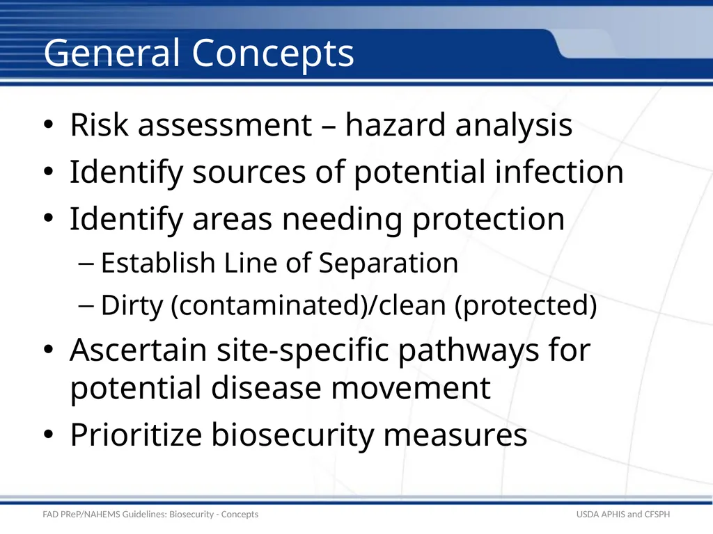 Biosecurity General Biosecurity Concepts Adapted - slide 4 of 28