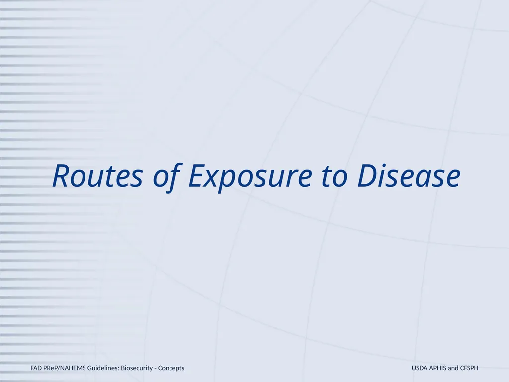 Biosecurity General Biosecurity Concepts Adapted - slide 6 of 28
