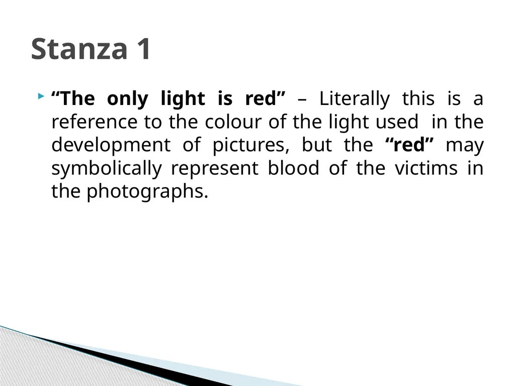 War Photographer Carol Ann Duffy The titular - slide 5 of 17