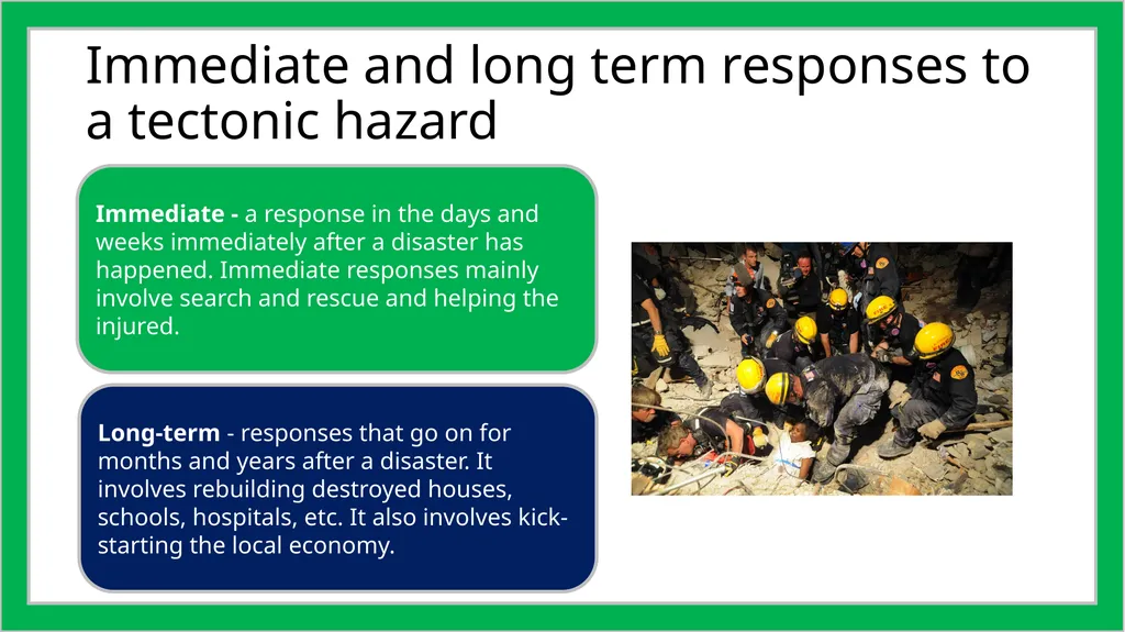 4. Effects and responses to tectonic hazards - slide 3 of 11