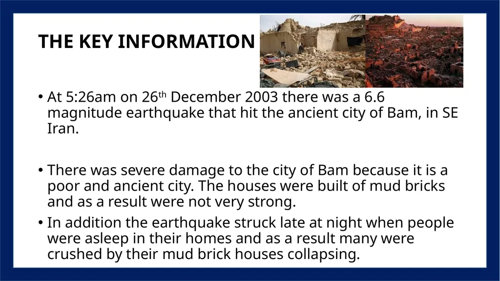 4. Effects and responses to tectonic hazards - slide 5 of 11